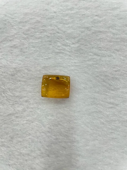 黃棕色調琥珀・矩形弧面琢型 AMB-L-0-00080