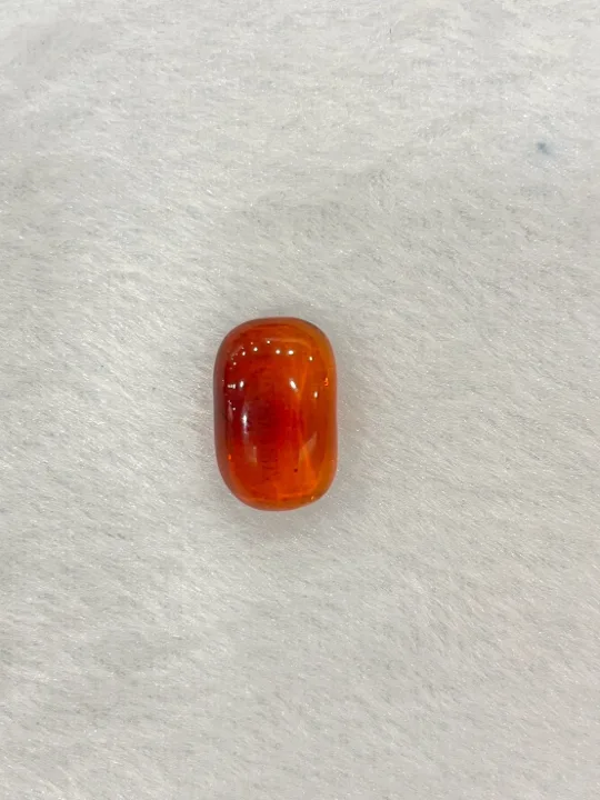 紅棕色調琥珀・矩形弧面琢型 AMB-L-0-00013