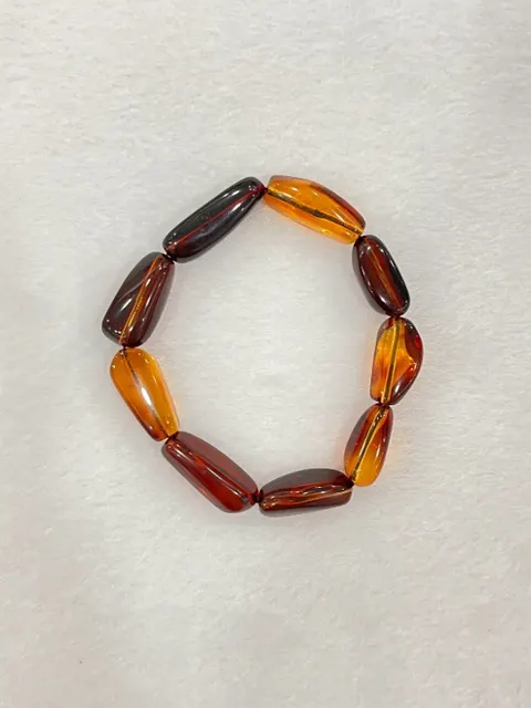 紅棕黃色調琥珀・手珠串 AMB-B-0-00180
