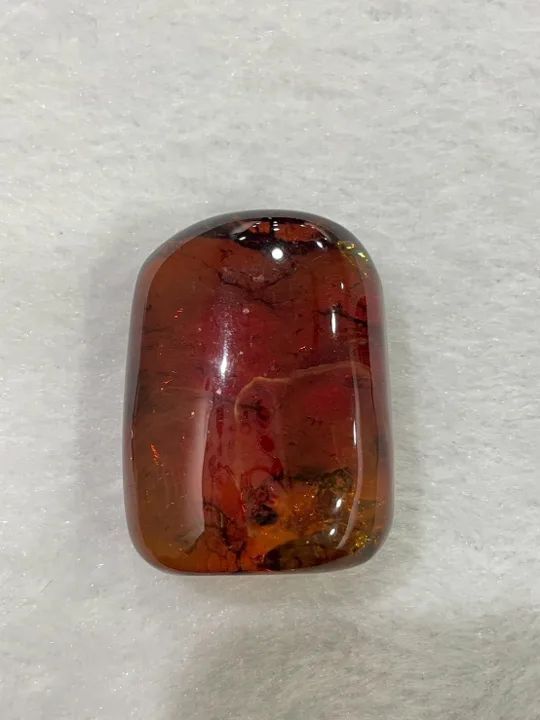 棕色調琥珀・矩形塊狀 AMB-P-0-00066