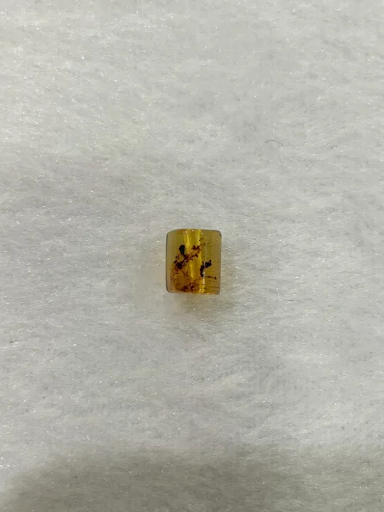 黃色調琥珀・桶珠 AMB-A-0-00012