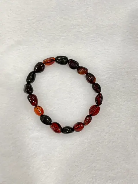 紅棕色調琥珀・手珠串 AMB-B-0-00149