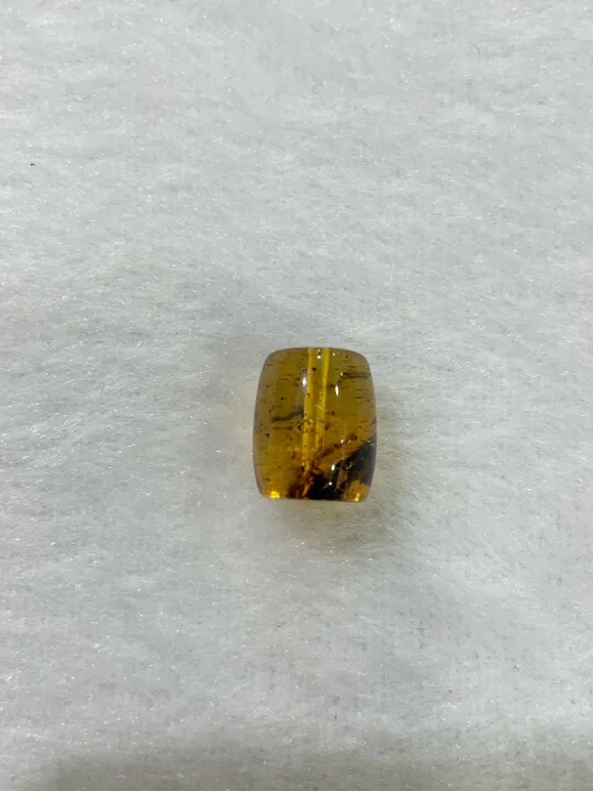 黃色調琥珀・桶珠 AMB-A-0-00008
