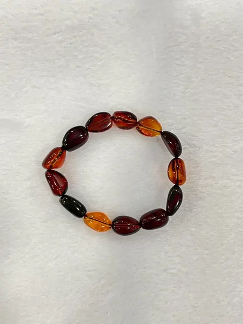 紅棕黃色調琥珀・手珠串 AMB-B-0-00143