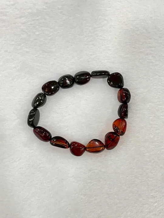 紅棕色調琥珀・手珠串 AMB-B-0-00142