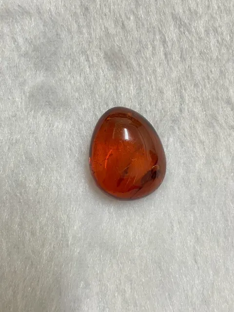 紅棕色調琥珀・水滴弧面 AMB-L-0-00222