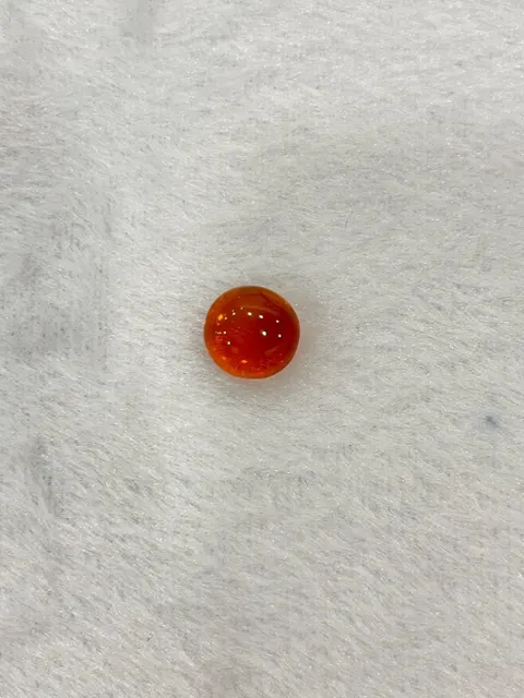 紅棕色調琥珀・圓形弧面琢型 AMB-L-0-00011