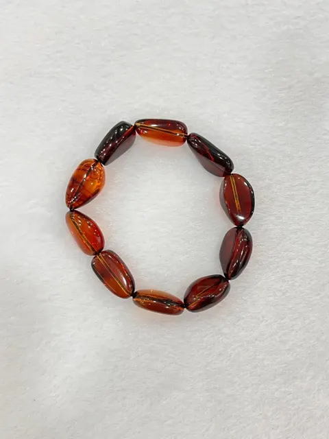 紅棕色調琥珀・手珠串 AMB-B-0-00174