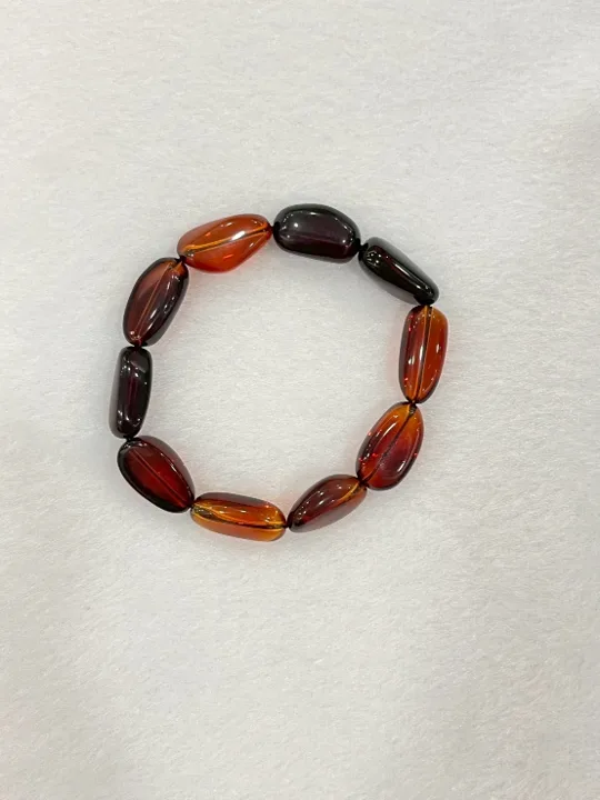 紅棕色調琥珀・手珠串 AMB-B-0-00188