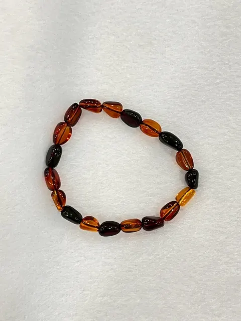 紅棕黃色調琥珀・手珠串 AMB-B-0-00122