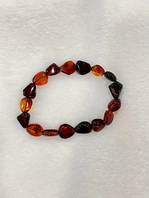 紅棕色調琥珀・手珠串 AMB-B-0-00145