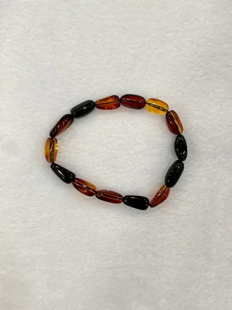 紅棕黃色調琥珀・手珠串 AMB-B-0-00124