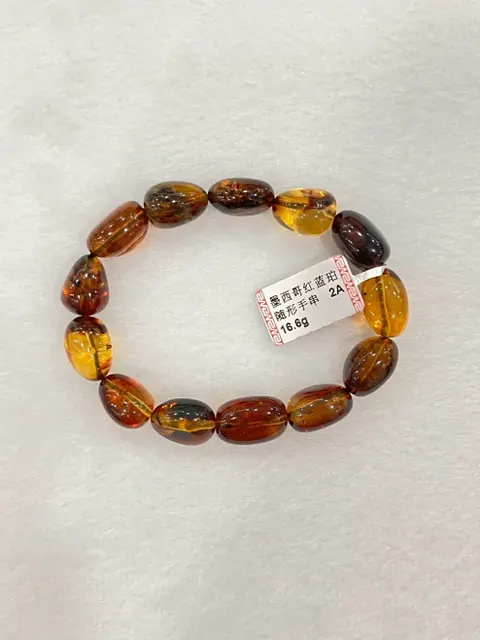 黃棕色琥珀・手珠串 AMB-B-0-00173
