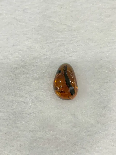黃棕色調琥珀・隨形弧面 AMB-L-0-00188
