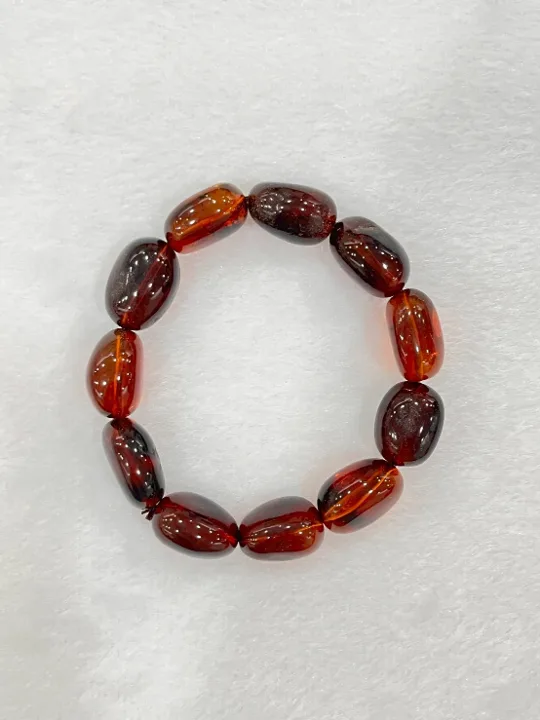 紅棕色調琥珀・手珠串 AMB-B-0-00172
