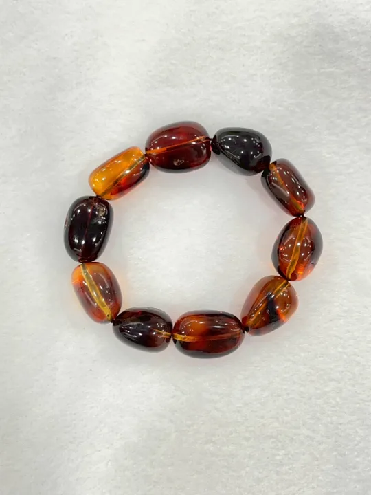 紅棕色調琥珀・手珠串 AMB-B-0-00104
