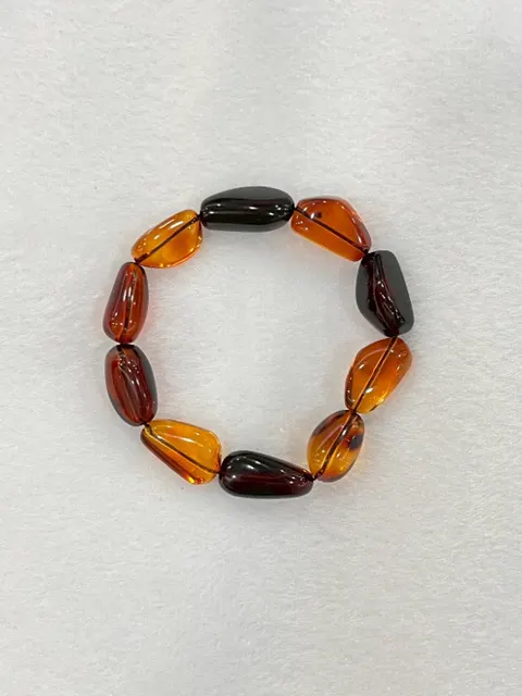 紅棕黃色調琥珀・手珠串 AMB-B-0-00120