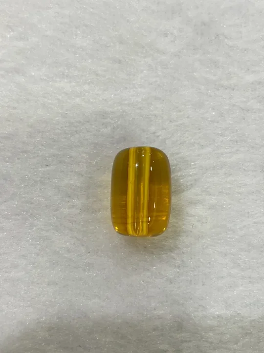 黃色調琥珀・桶珠 AMB-A-0-00011