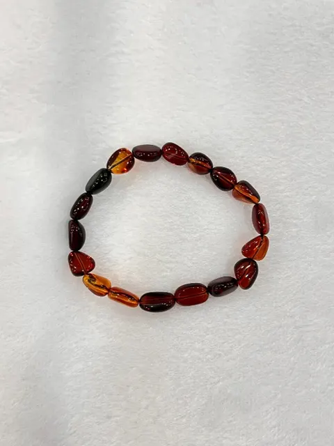 紅棕色調琥珀・手珠串 AMB-B-0-00132