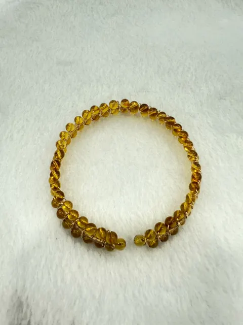 黃色調琥珀・琥珀手鍊 AMB-B-0-00219