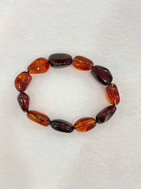 紅棕色調琥珀・手珠串 AMB-B-0-00162