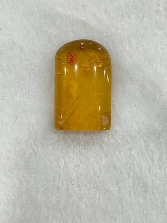 黃色調琥珀・琥珀墜子 AMB-P-0-00081