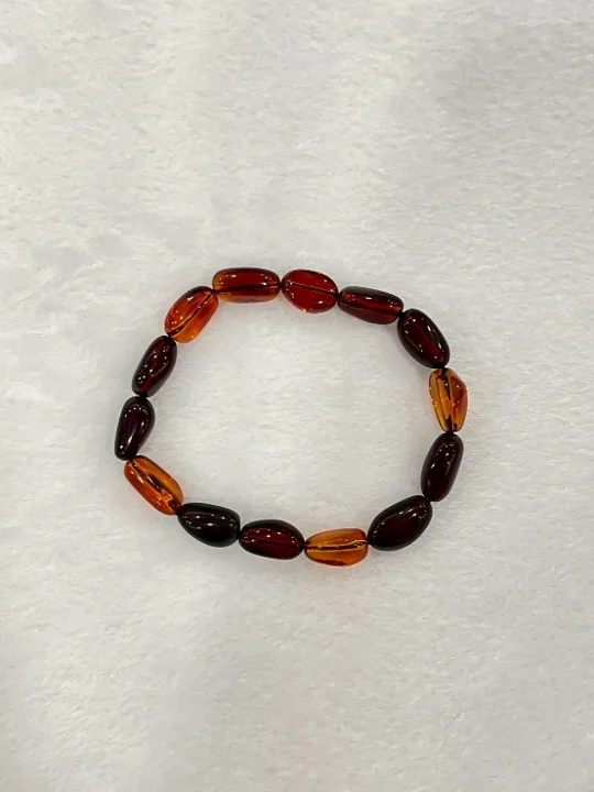 紅棕色調琥珀・手珠串 AMB-B-0-00130