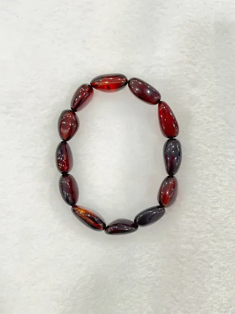 紅棕色調琥珀・手珠串 AMB-B-0-00115