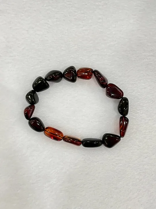 紅棕色調琥珀・手珠串 AMB-B-0-00176