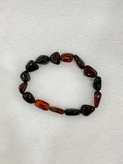 紅棕色調琥珀・手珠串 AMB-B-0-00176