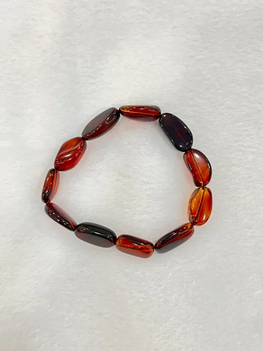 紅棕色調琥珀・手珠串 AMB-B-0-00127