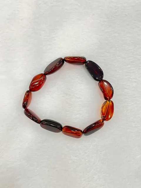 紅棕色調琥珀・手珠串 AMB-B-0-00127