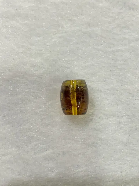 黃棕色調琥珀・桶珠 AMB-A-0-00015