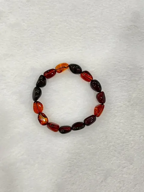 紅棕色調琥珀・手珠串 AMB-B-0-00175