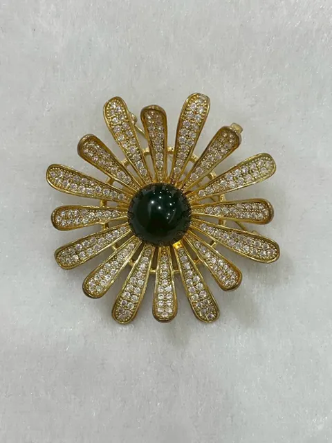 黃色調琥珀・琥珀胸針 AMB-A-S-00012