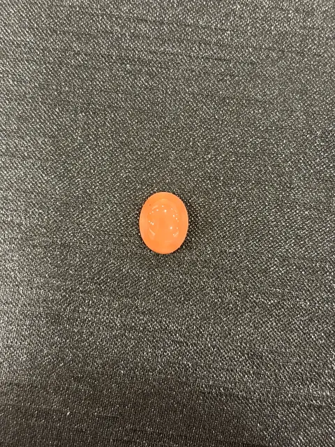 橘紅色珊瑚・橢圓弧面琢型 COA-L0-00032