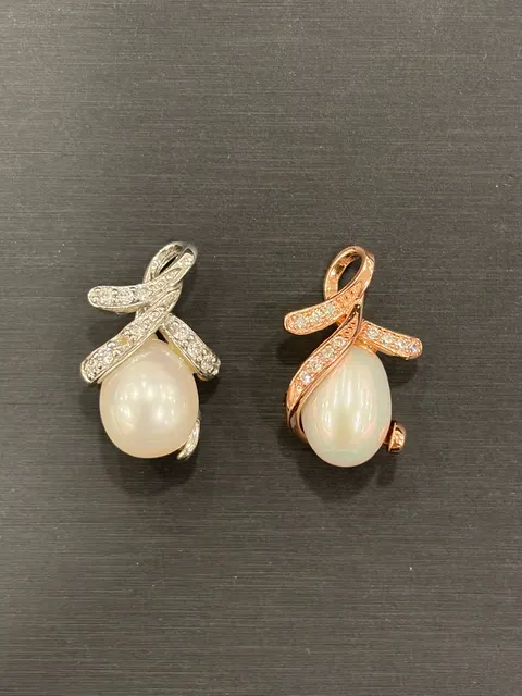 白色珍珠・珍珠墜子 PEA-PS-00012