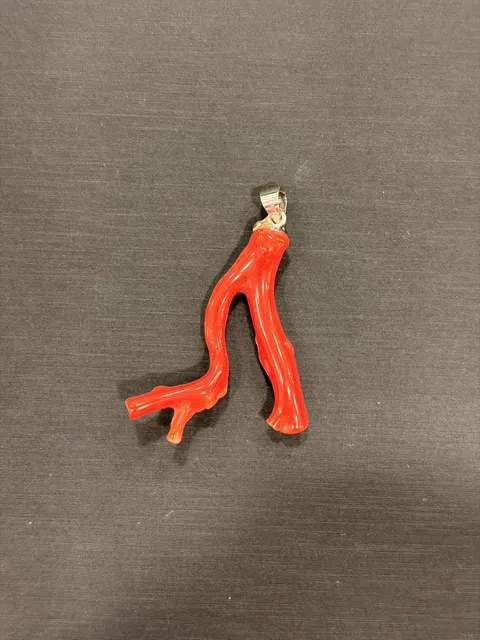 紅色珊瑚・珊瑚枝墜子 COA-PS-00064
