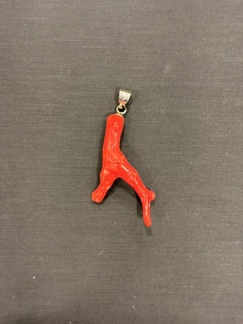 紅色珊瑚・珊瑚枝墜子 COA-PS-00082
