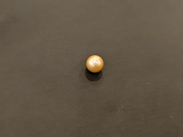 黃色珍珠・圓珠 PEA-L0-00014