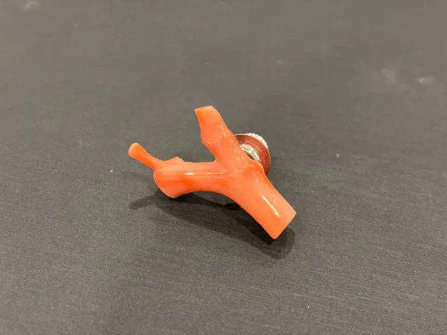 粉紅色珊瑚・別針一件 COA-AS-00001