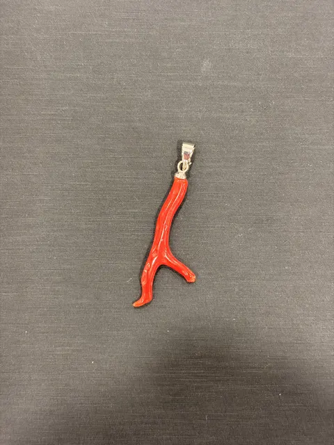 紅色珊瑚・珊瑚枝墜子 COA-PS-00072