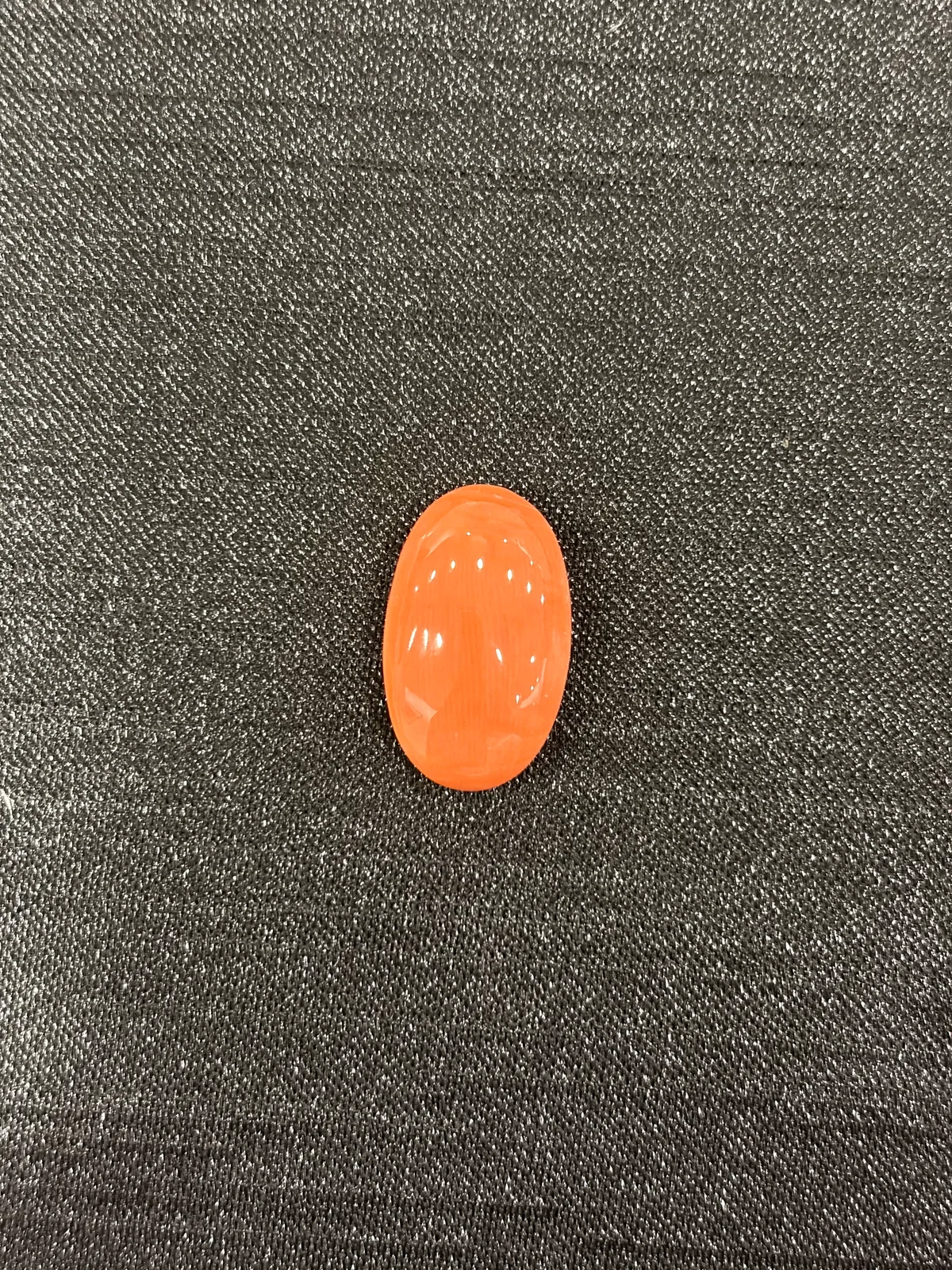 橘紅色珊瑚・橢圓弧面琢型 COA-L0-00023