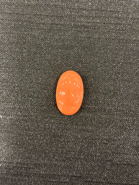 橘紅色珊瑚・橢圓弧面琢型 COA-L0-00023