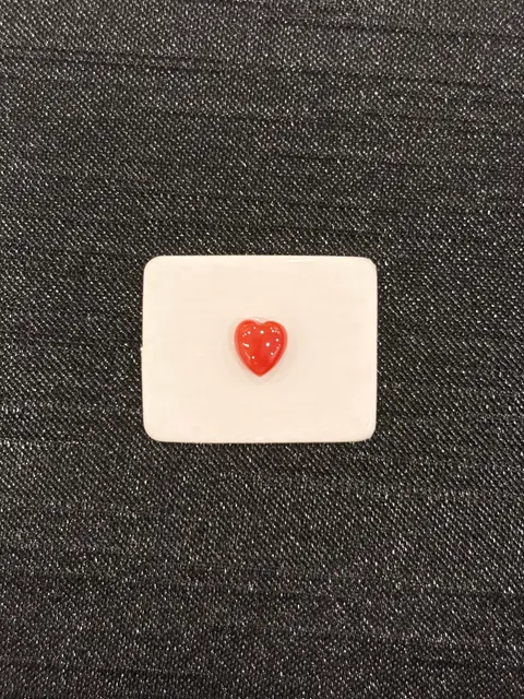 紅色珊瑚・心形弧面琢型 COA-L0-00112