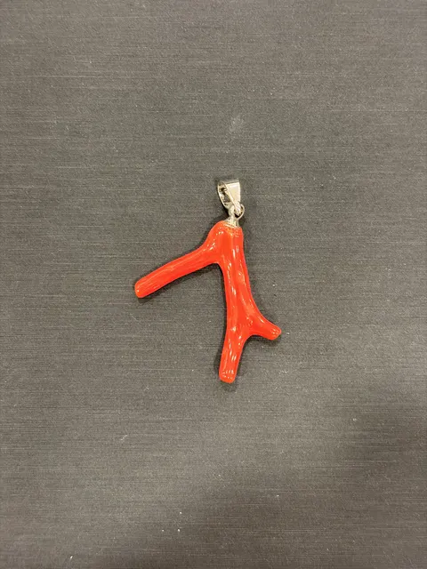 紅色珊瑚・珊瑚枝墜子 COA-PS-00077