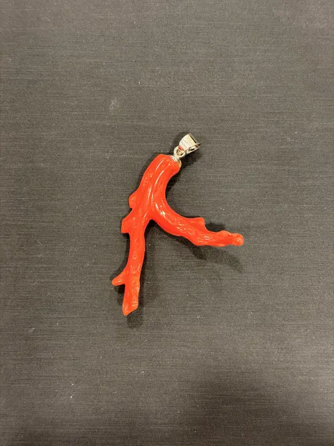 紅色珊瑚・珊瑚枝墜子 COA-PS-00074