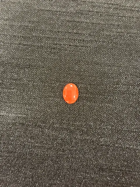 紅色珊瑚・橢圓弧面琢型 COA-L0-00064