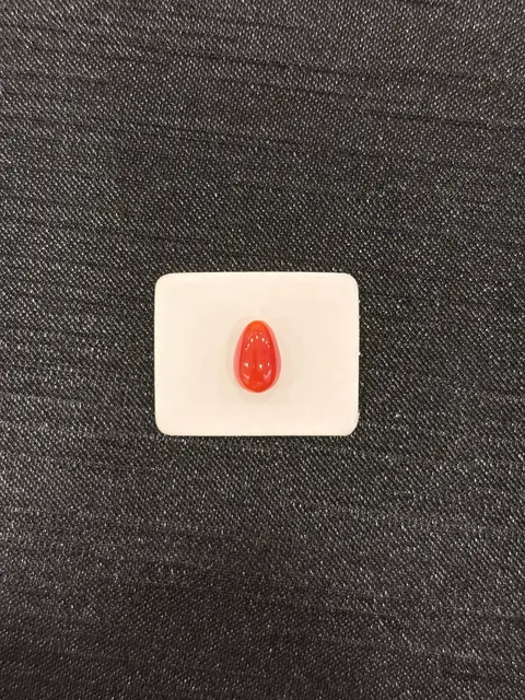 紅色珊瑚・水滴弧面琢型 COA-L0-00107