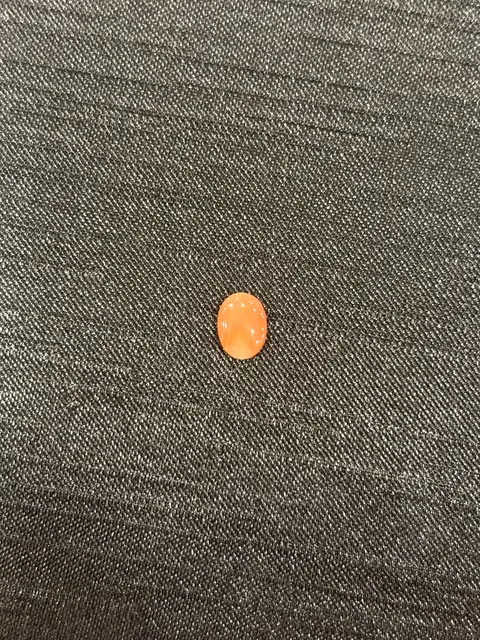 橘紅色珊瑚・橢圓弧面琢型 COA-L0-00060